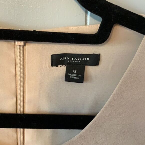 Ann Taylor Tan Tank Blouse Size 8 - Picture 3 of 7